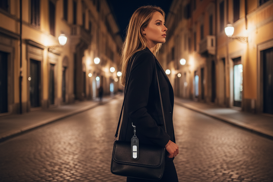 Allarme personale nero in uso notturno