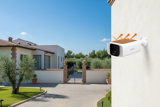 Camera angolo villa