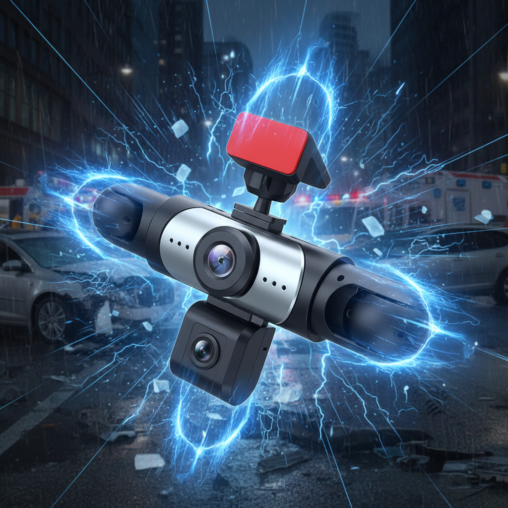 Dashcam con sensore G e rilevamento collisioni