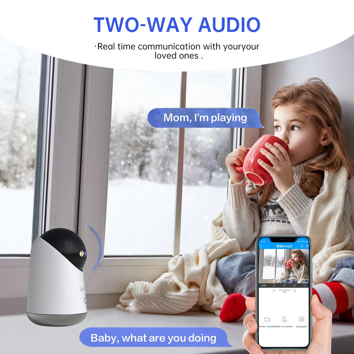 Telecamera Smart WiFi Lenovo 5MP