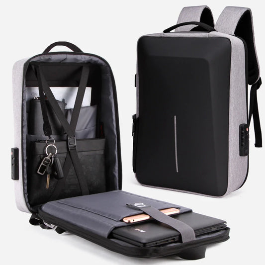 Zaino Antifurto con Guscio Rigido e USB