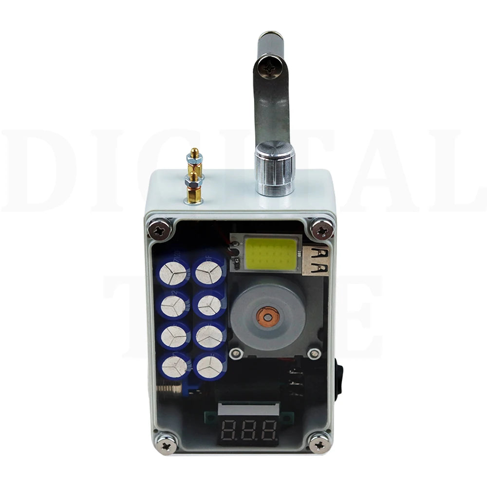 Generatore Manuale USB con Torcia LED