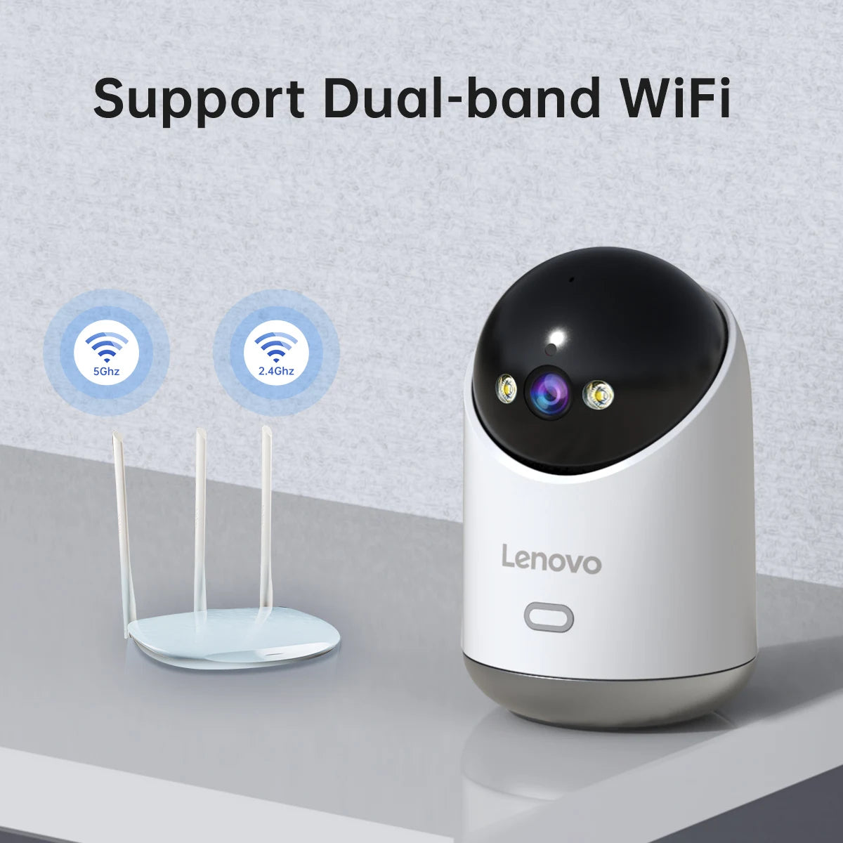 Telecamera Smart WiFi Lenovo 5MP