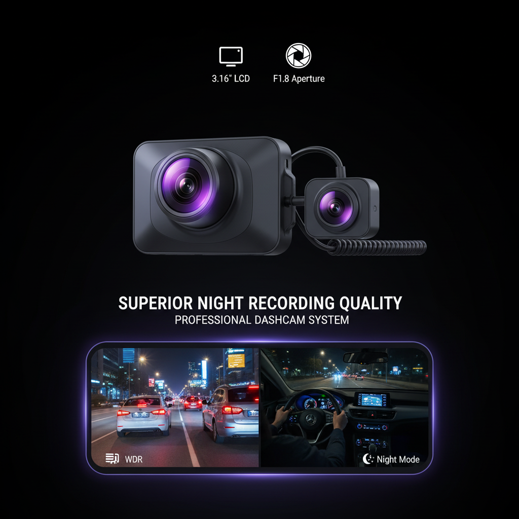 Tecnologia night vision WDR per registrazioni notturne